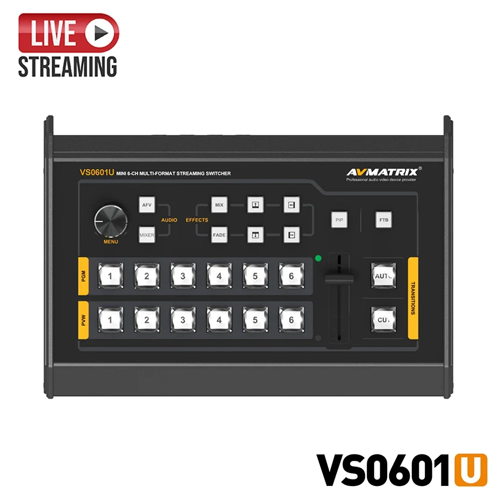 avmatrix VS0601U Mini 6CH SDI/HD-MI Multi-format Stream Switcher