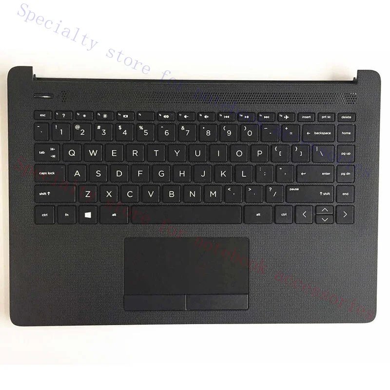 For HP 14-CM 14-CK C Shell with Keyboard Touchpad Palm Rest Black L23239-001