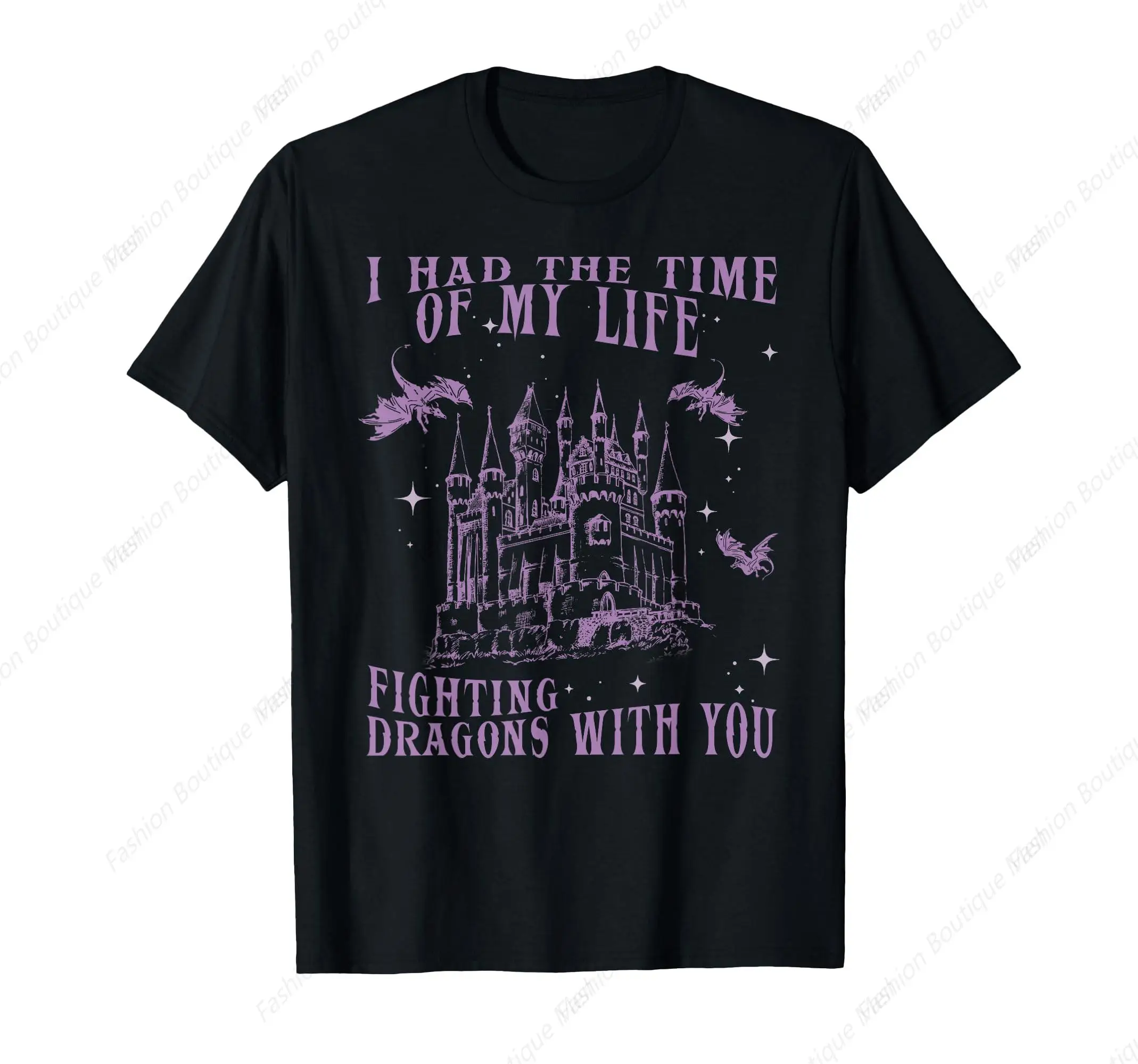 

Vintage I Had The Time Of My Life Fighting Dragons With You Mythical T-Shirt Unisex Cotton Shirt