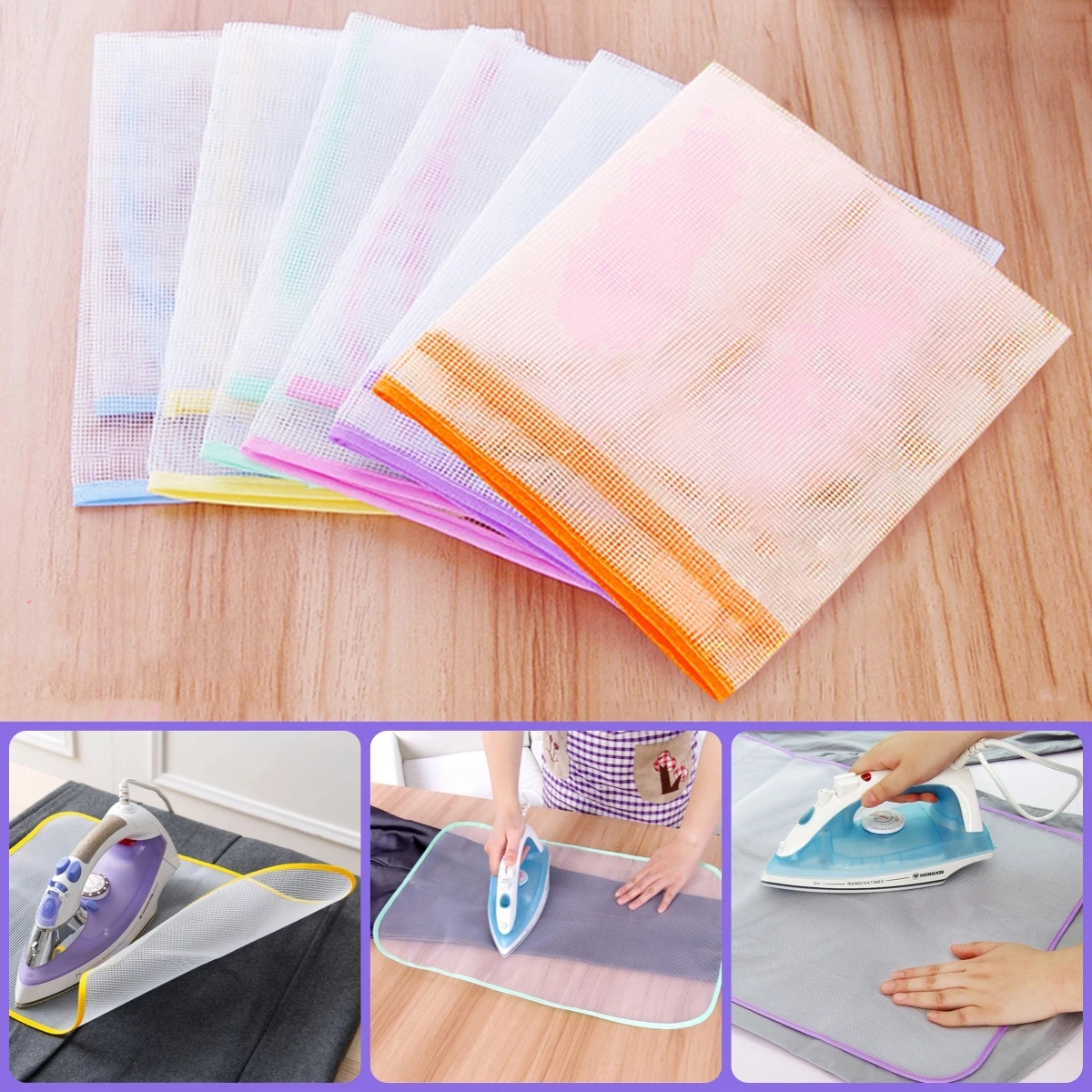 

1/5 шт., бытовая гладильная доска, сетчатая термоизоляционная прокладка, разные цвета, устойчивая к высоким температурам прокладка, гладильная сетка, гладильная доска