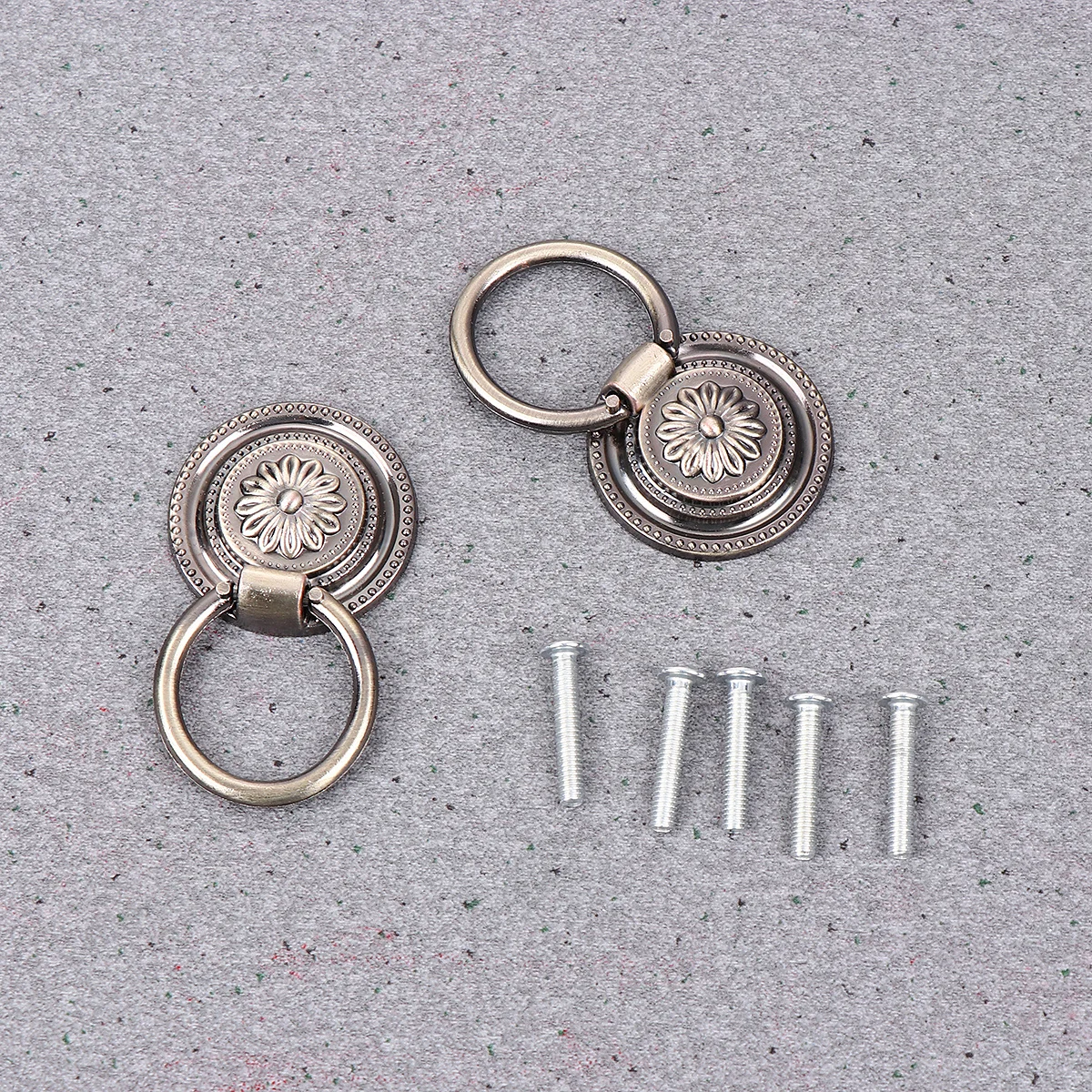 

5Pcs Vintage European Style Cabinet Pull Handles Green Bronze Round Door Handle Durable Fashion Drawer Knobs Grip for Wardrobe