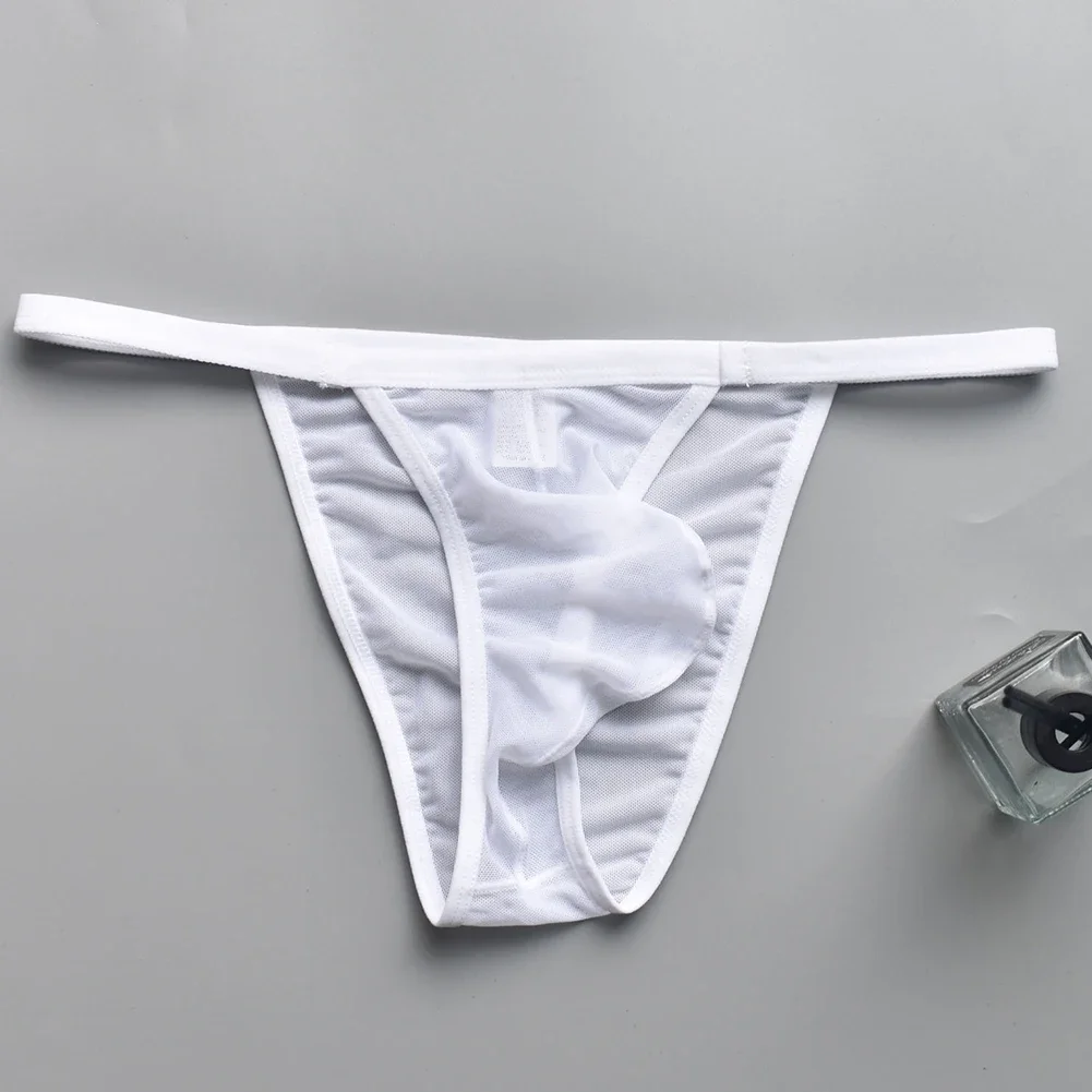 Heren mesh pure ademende lage taille Ardennenzakje slips ondergoed onderbroek