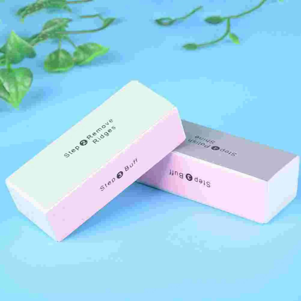 10 Pcs Buffer Sanding Block Nail File Fingernail Files Bodhi Polishing Colorful