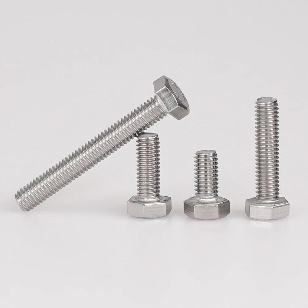 M4 M5 M6 M8 M10 M12 Sechskantschraube und Muttern-Set aus Edelstahl 304, große Vollverlängerungsschraube – Detail 1
