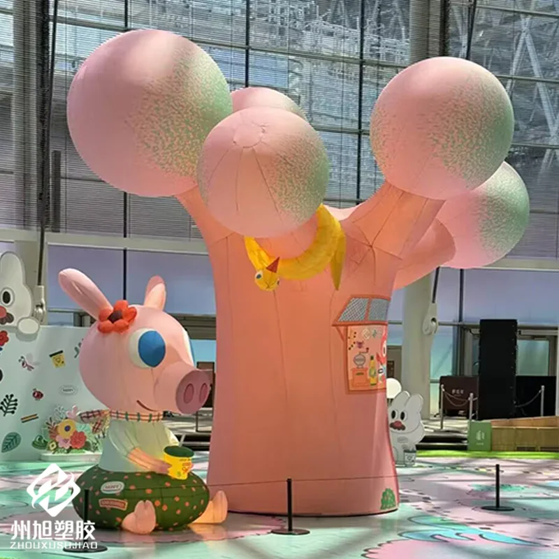 

Inflatable trees with blowers, outdoor square, shopping mall, festival decoration and promotional props