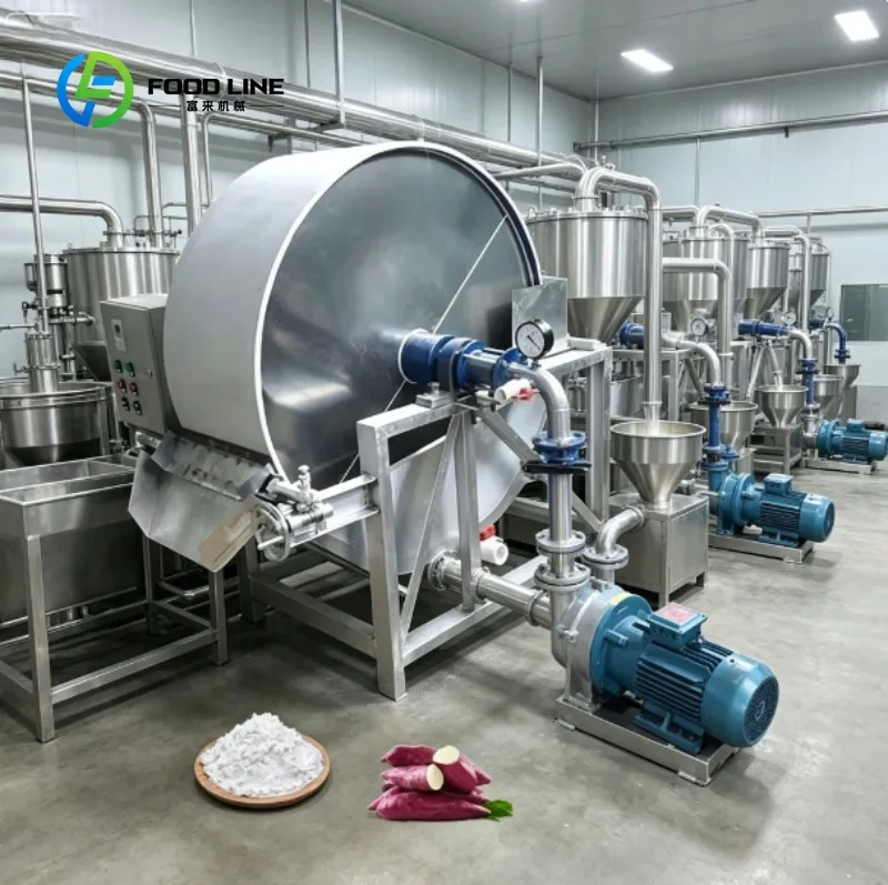 Commercial Starch Processing Line High Efficiency Manufacturing Equipment for Food Industry Applications