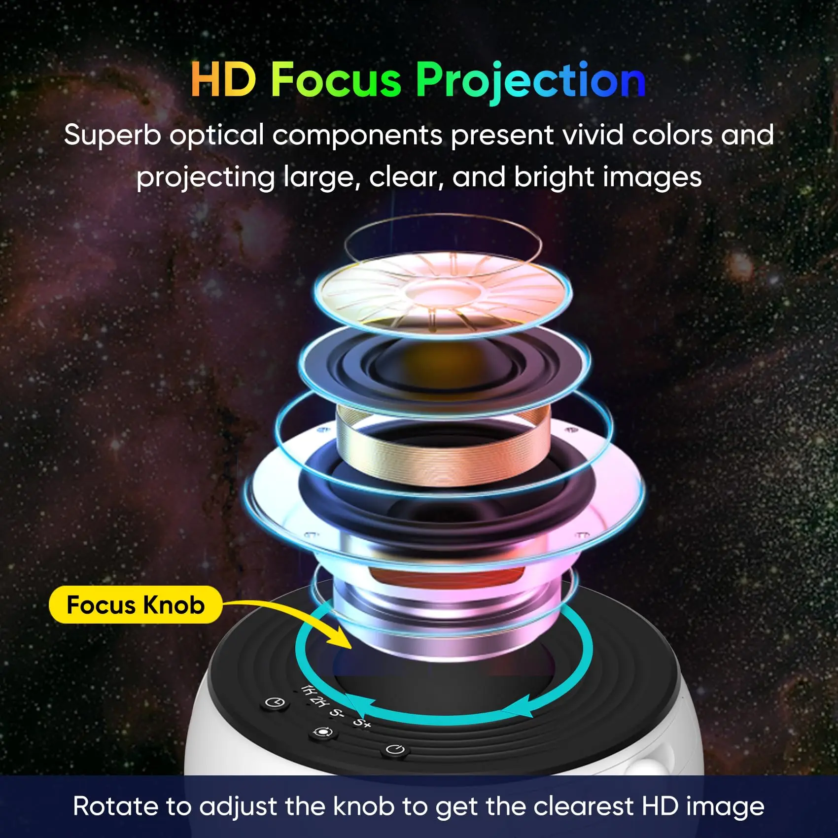 Night Light Galaxy Projector Starry Sky Projector 360° Rotate Planetarium Lamp For Kid Bedroom Valentines Day Gift Wedding Decor