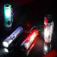 Type-C Charging Mini Flashlight Emergency Lamp Magnetic Attraction Keychain Light ABS Lightweight Portable Flashlight Camping