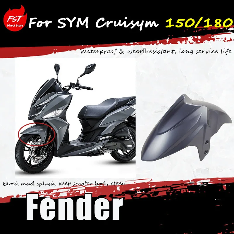 For SYM Cruisym 150/180 special modification accessories, the front mudguard XS150T-9, the original front mudguard