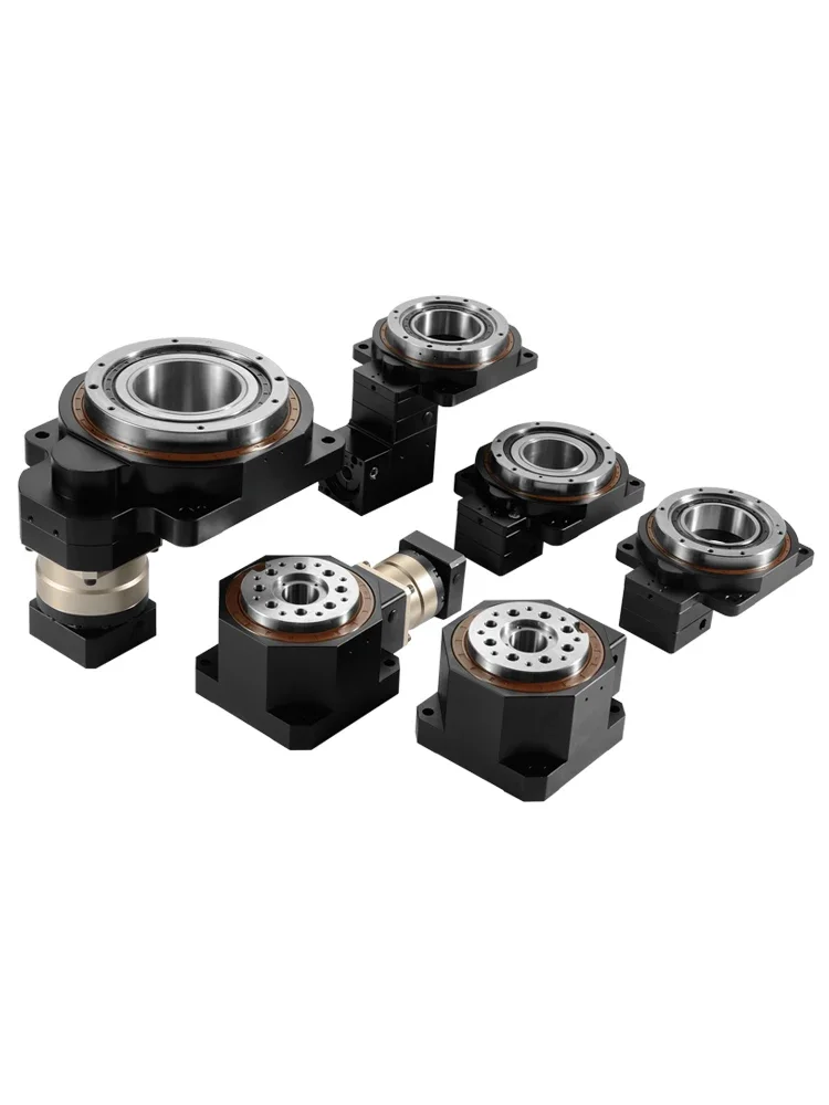 Hollow rotating platform 60 85 130 200 Electric right angle turntable, servo stepping gear reducer