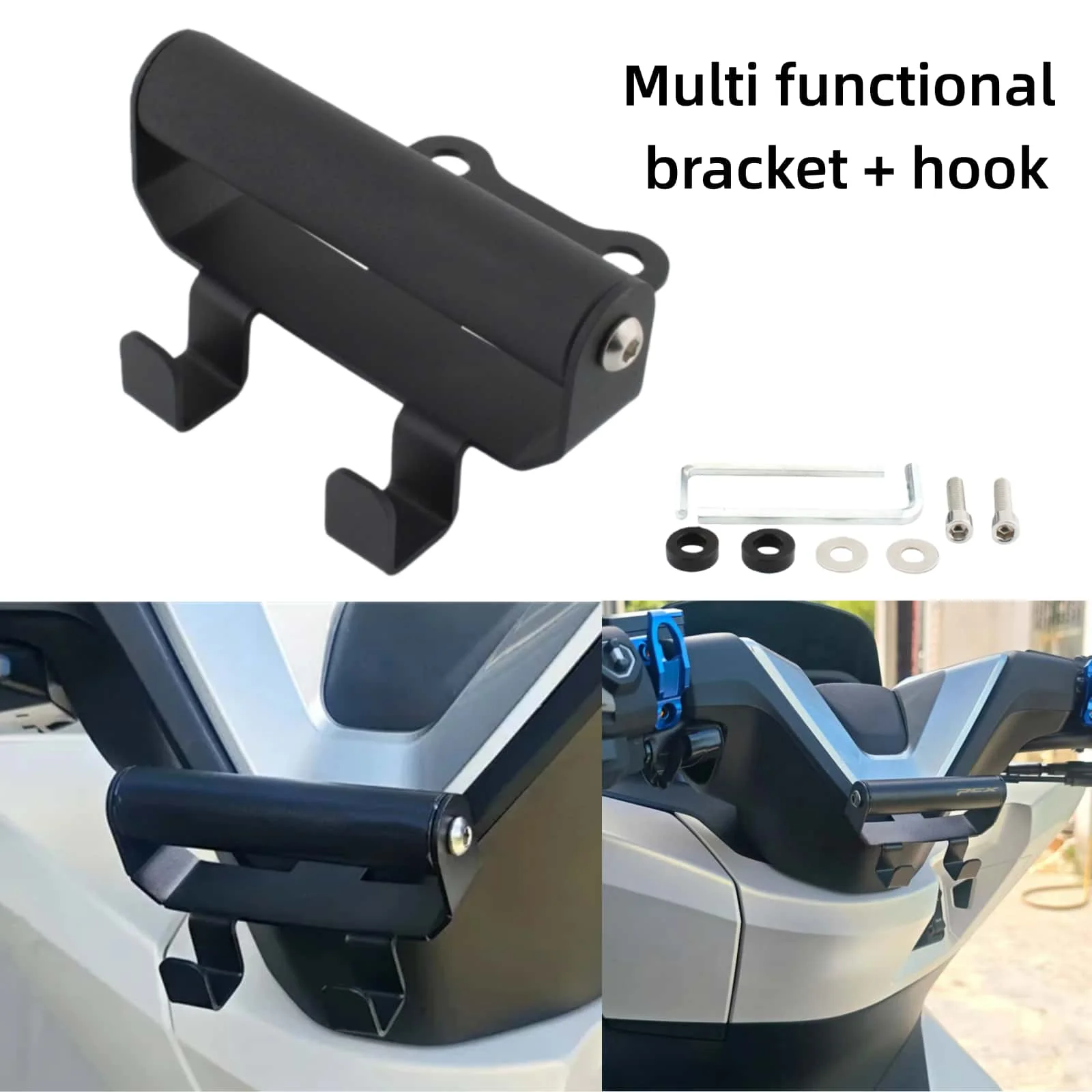 

Motorcycle For Honda PCX160 PCX125 PCX 160 125 2025-N avigation Bracket GPS Mount Device Carrier Helmet Holder Luggage Bag Hook