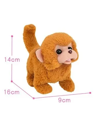 

Simulated electric monkey that can walk and call children's plush golden monkey pet toy