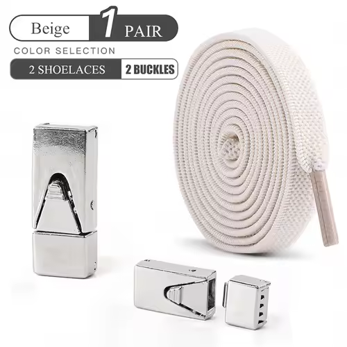 1 Pair No Tie Shoe Laces Press Lock Shoelaces Without Ties Elastic Laces Sneaker Kids Adult Widened Flat Shoelace for Shoes - Image 14