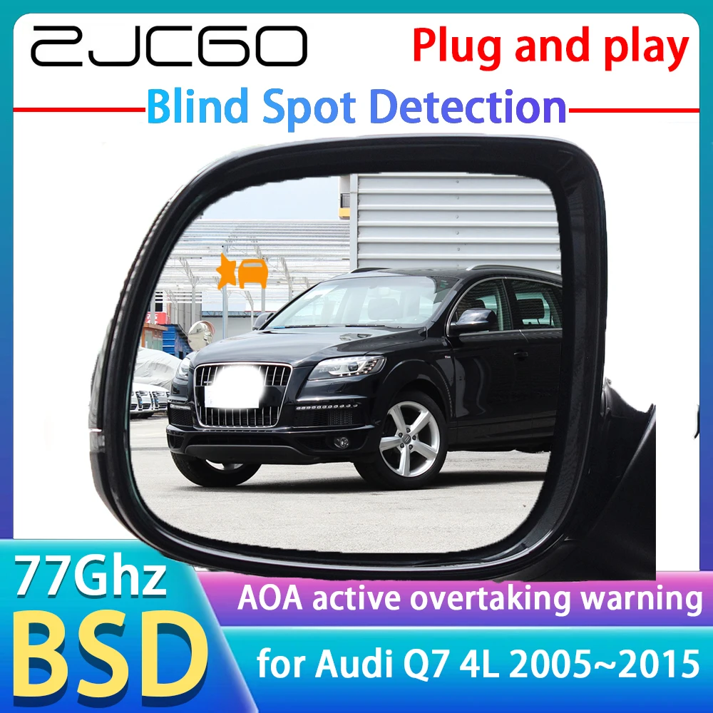 

ZJCGO 77GHz Radar Detector BSD Blind Spot Detection Alert Mirror Assistance Accessories For Audi Q7 4L 2005~2015