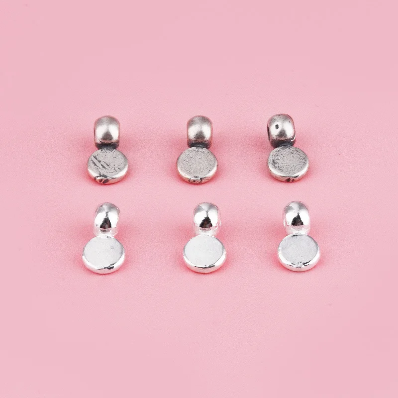 إكسسوارات ذات خرز من الفضة الإسترليني S925، وأساور حبل منسوجة، وقلائد، وفواصل، ومواد مجوهرات