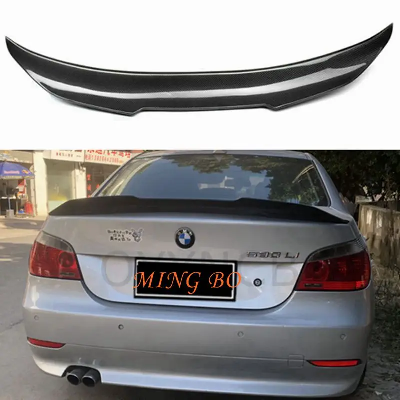 

FOR BMW 5 Series E60 4-door Saloon 525i 528i 530i 535i PSM Style Carbon Fiber Forged carbon Rear Spoiler Trunk Wing 2004-2009