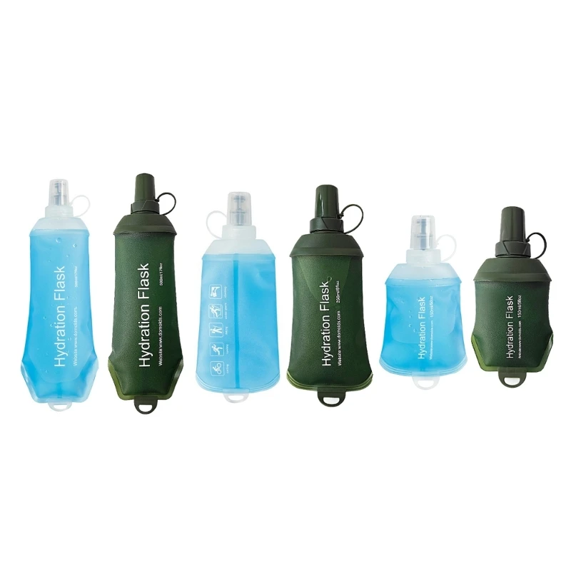 

Reusable Foldable Water Bottle Hikings Traveling Outdoor Flexible Water Bottle