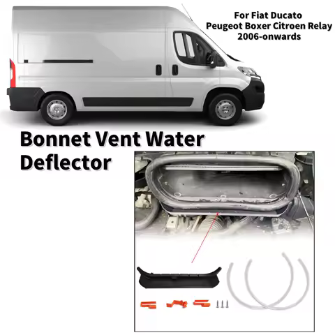 1set Caravan Bonnet Vent Water Deflector Engine Protection Accessories For Fiat Ducato Peugeot Boxer Citroen Relay 2006-Onwards