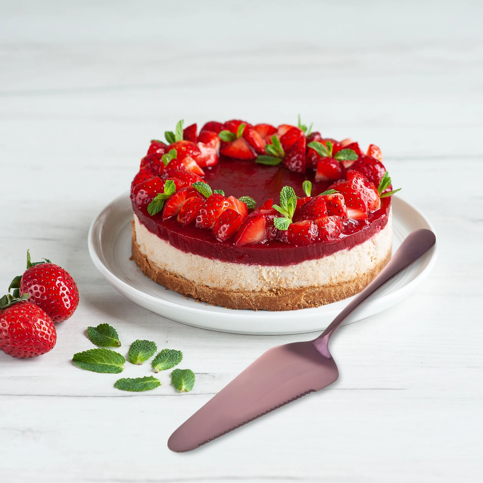 

Cake Shovel Stainless Steel Baking Tool Purple Serrated Edge Easy Wash Clean Long Lasting Use Great Gift Cake Shovel