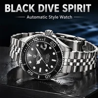 PAGANI DESIGN Men's Diving Automatic Watch Luxury Sapphire Stainless Steel 100M Waterproof Classic Diving Mechanical Watch photo 6