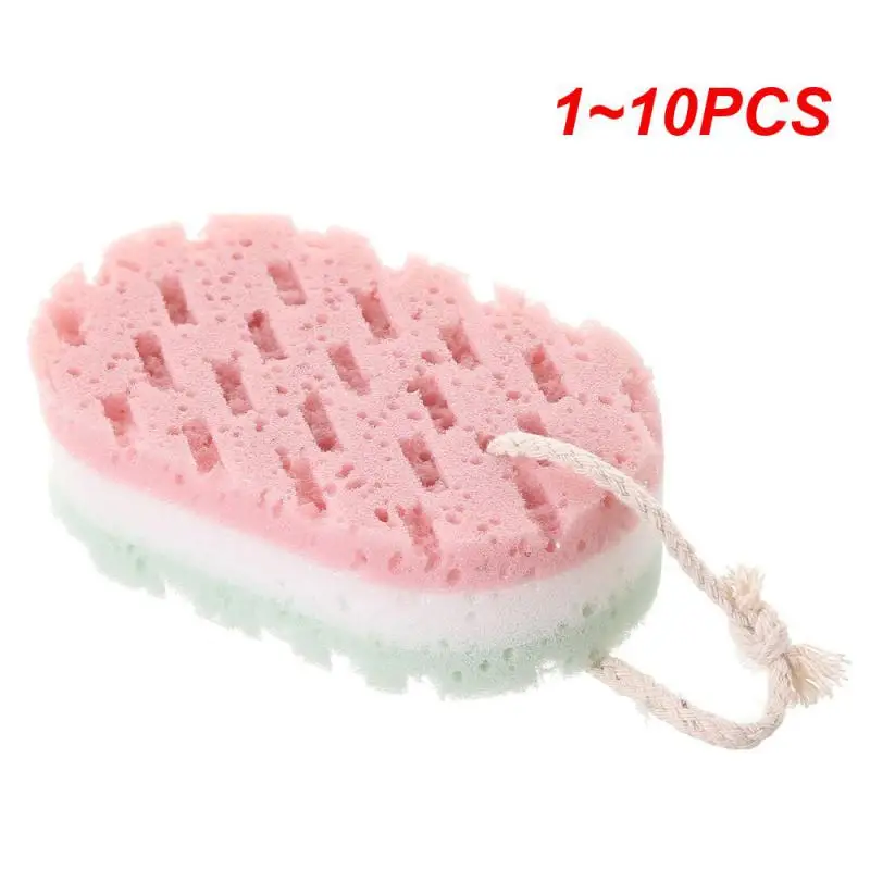 1~10PCS Three-Layer Bath Foaming Sponge Adult Children Soft Durable Exfoliating Massage Body Cleaning Bathroom Accessories