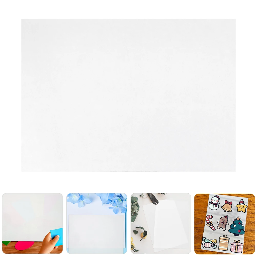 

12 Sheets White Shrink Printable Heat Shrinkable Film Plastic Material Kindergarten Diy