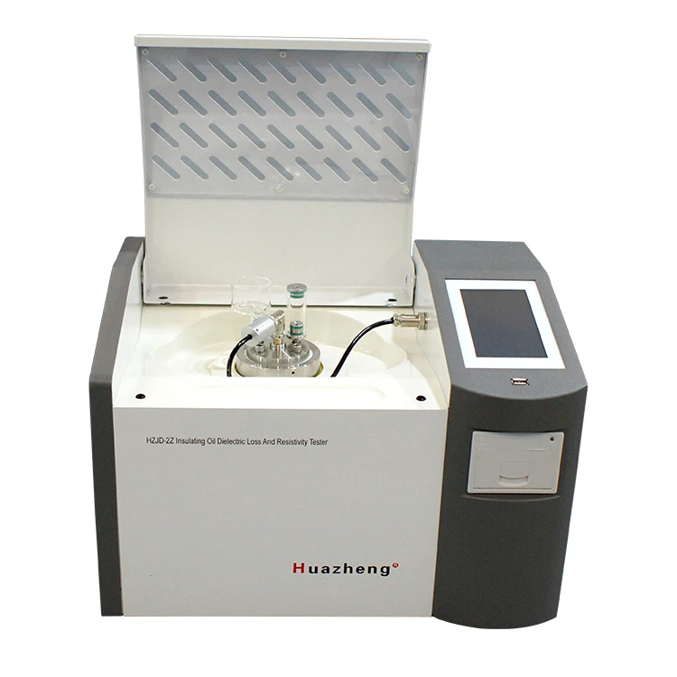 

Huazheng Insulating oil dissipation factor and resistivity test system Auto Insulation Oil Dielectric Loss Tester