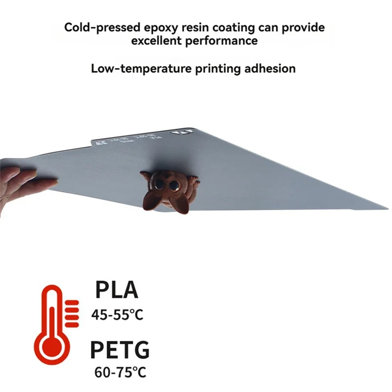 Lamiera di acciaio per molle Stampa a freddo Piastra di costruzione Rivestimento in resina epossidica a doppia faccia per Bambu Lab X1 X1C P1P P1S A1/A1 Mini