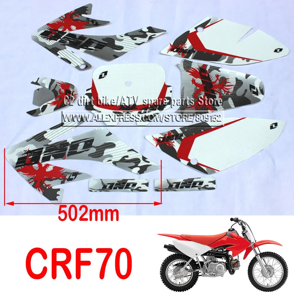 Motorcycle Various styles 3M sticker/decals/Paster/graphic Fof  CRF50 CRF70 CRF250 KLX 110  dirt bike/pit bike use