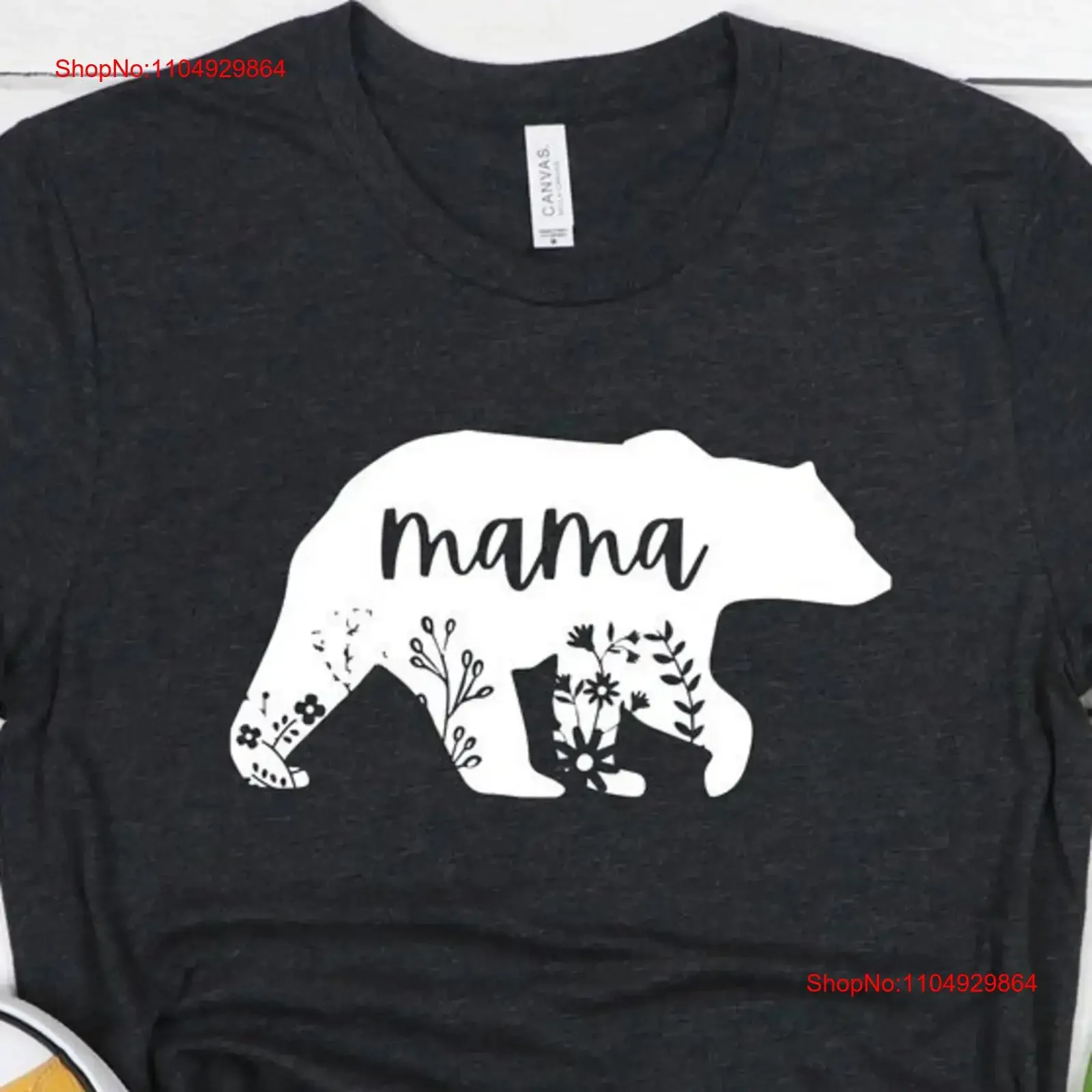 

Футболка с цветочным принтом «Мама Медведь», милая мама, новый день матери, Рождество, любовь, винтажная стираная повседневная уличная одежда, домашняя мягкая мода с рисунком