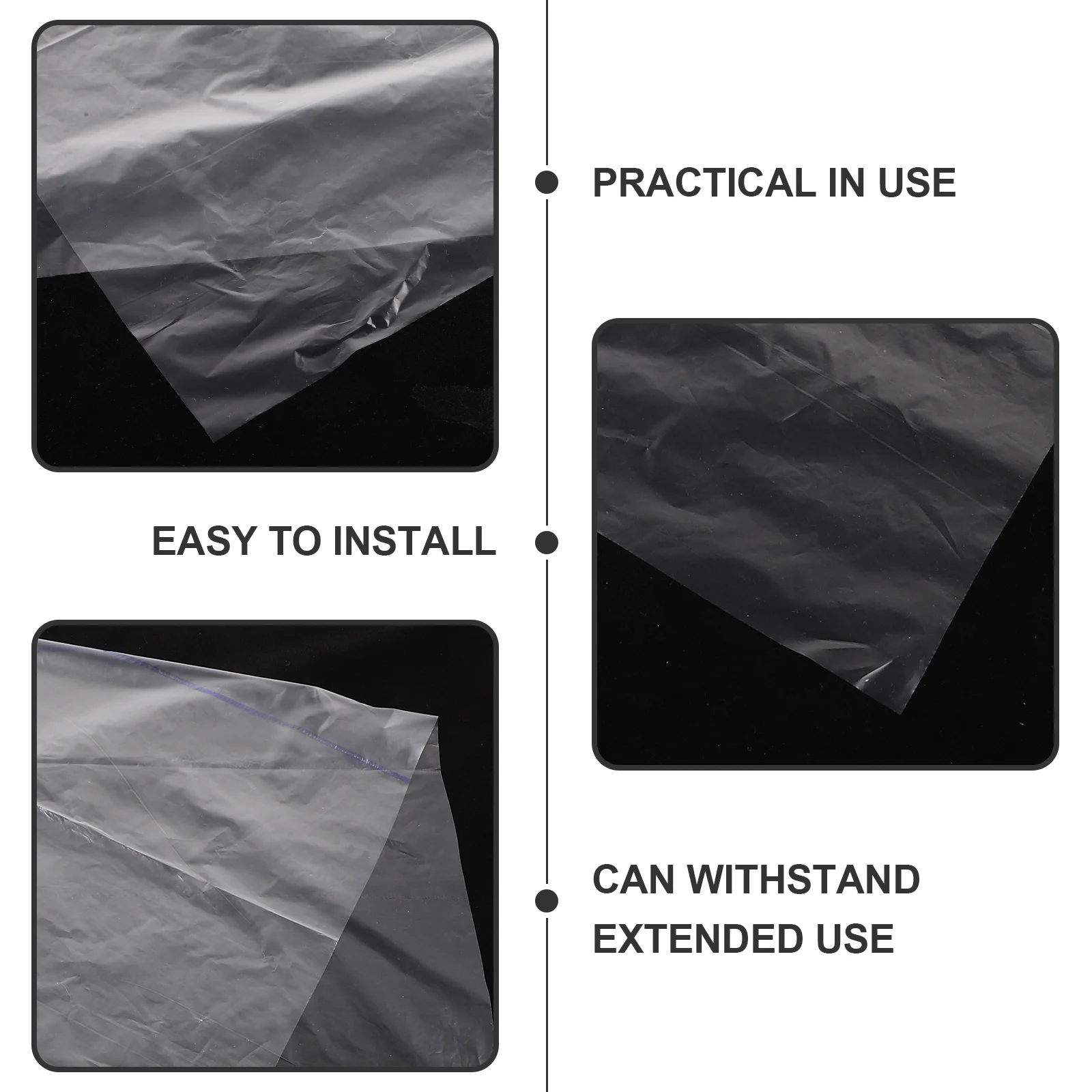 

50Pcs Disposable Rabbit Cage Liners Tray Film Lightweight Plastic Bottom Film for Small Animal Cages Hamster Pet Cage Waste