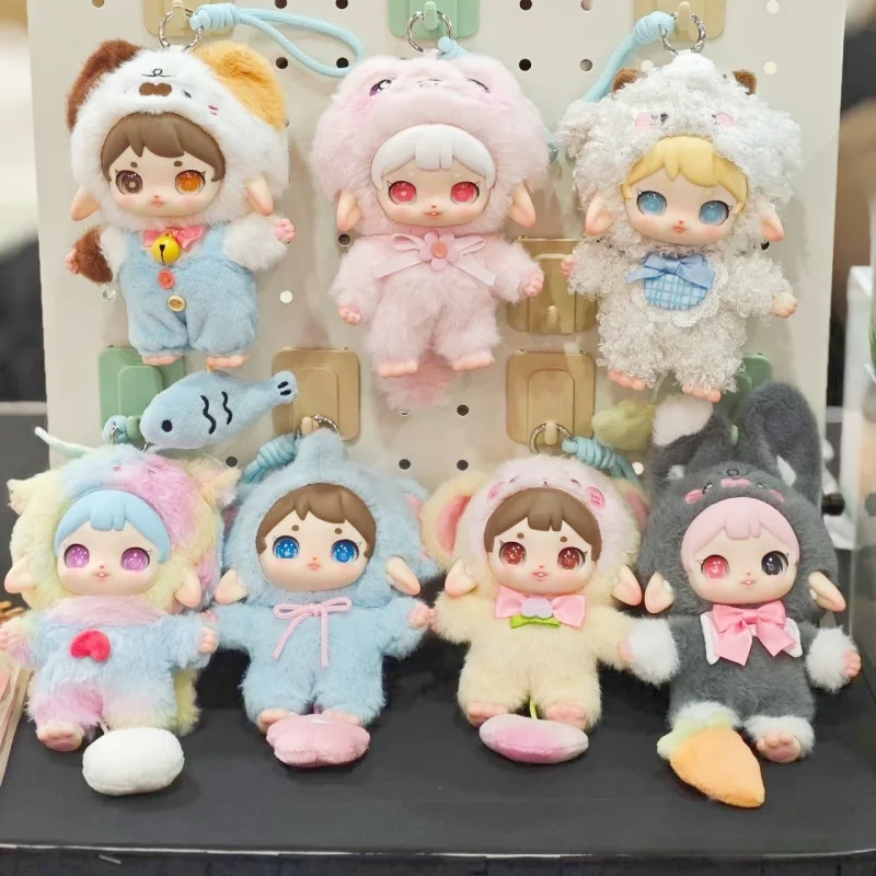 

Ruby Happy Fluffy Series слепая коробка Ruby виниловая кукла Mystery Box милая экшн-фигурка сумка-сюрприз кулон модель игрушка подарки на день рождения