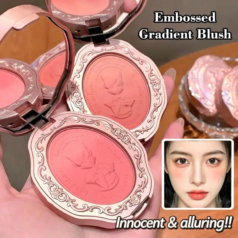 Vintage Blush Palette Relief Mist Color Blush Natural Tender Delicate Hold Makeup Low Saturation Female Blush Cream