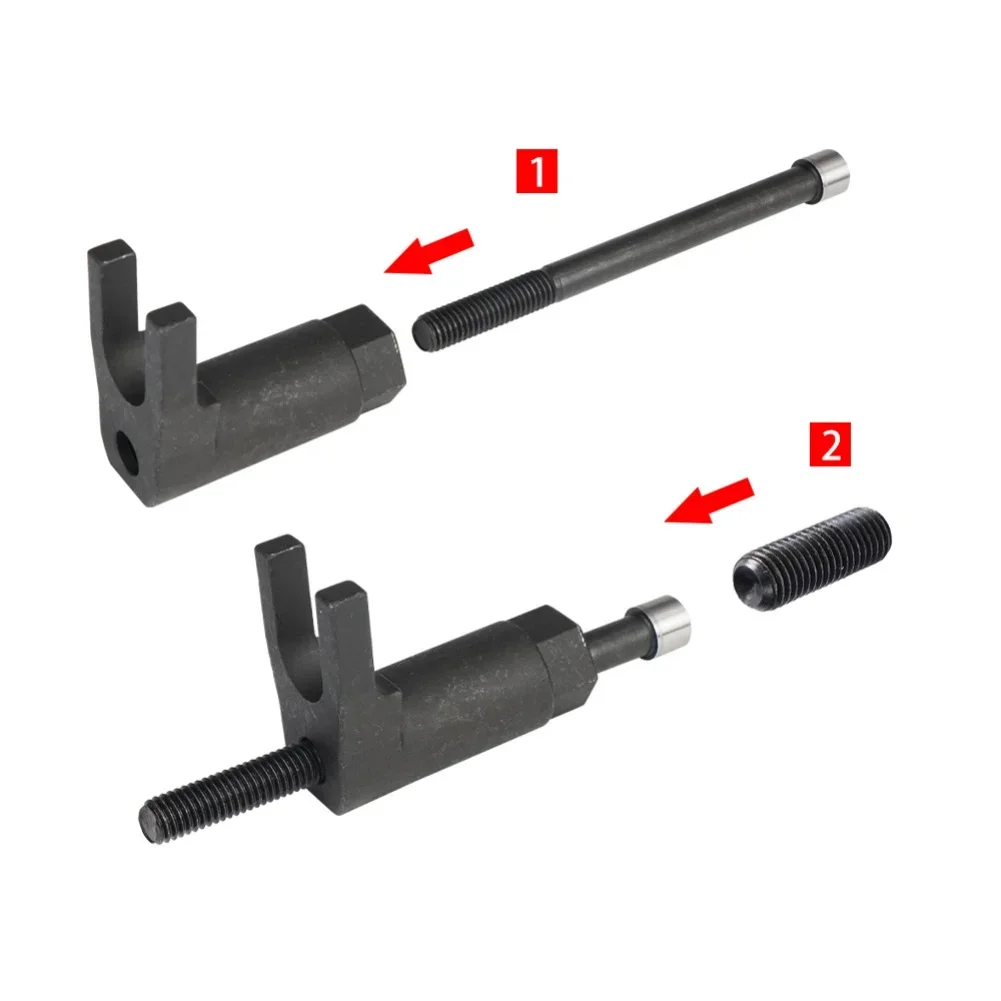 3pcs Car Diesel Injector Removal Tool Kit Injector Puller Disassembly Tool Fuel Injectors Accessories