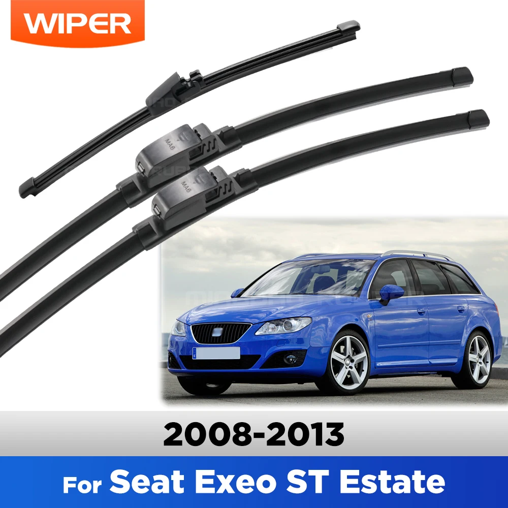 Wiper Front Rear Wiper Blades Set For SEAT Exeo ST Estate 2008 2009 2010 2011 2012 2013 Windshield Windscreen Window 22