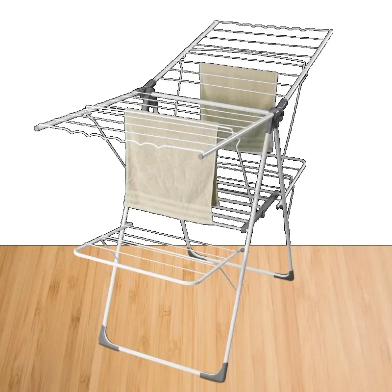 Estante de ropa de 4 vías, tendedero para caballos, tendedero móvil, máquina secadora de ropa para el hogar, secadora de aire para el hogar