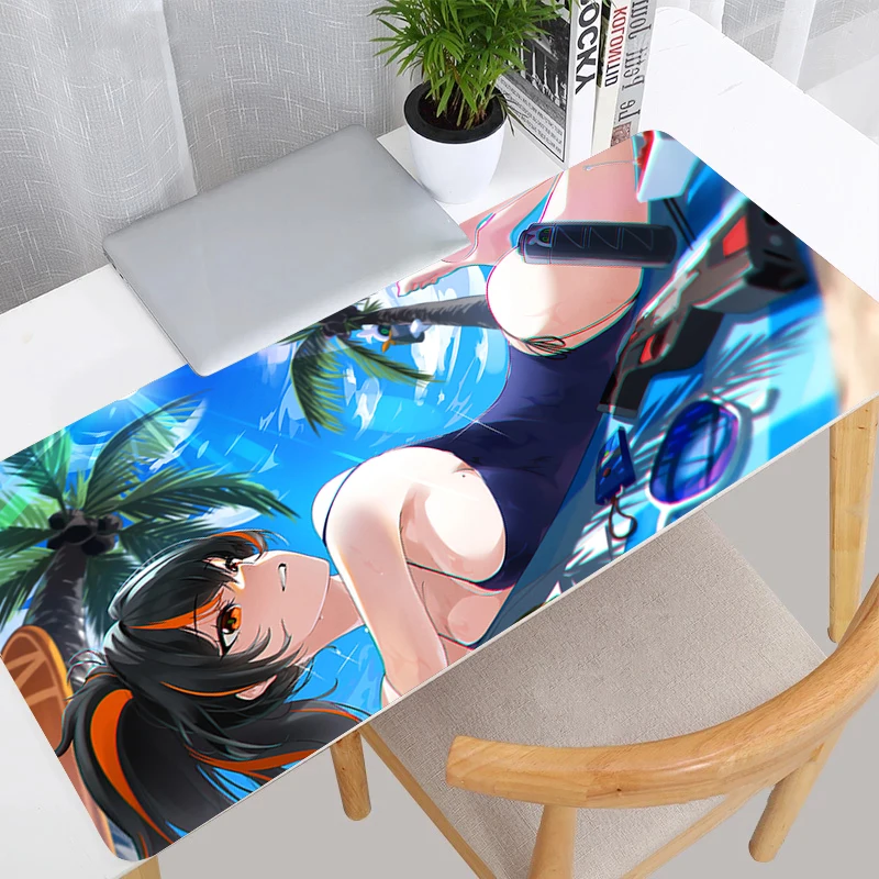 

Zenless Zone Zero Zhu Yuan Mouse Pad Sexy Anime Girl Mousepad PC Gamer Cabinet Keyboard Rug Laptop Gaming Accessories Desk Mat