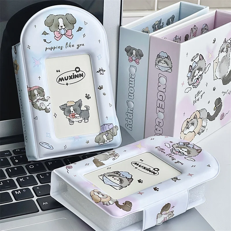 Album A Compartment Album Card Bag Storage Book 3 Inch Small Card Album Exquisite Card Album Photo Card Storage Book Album