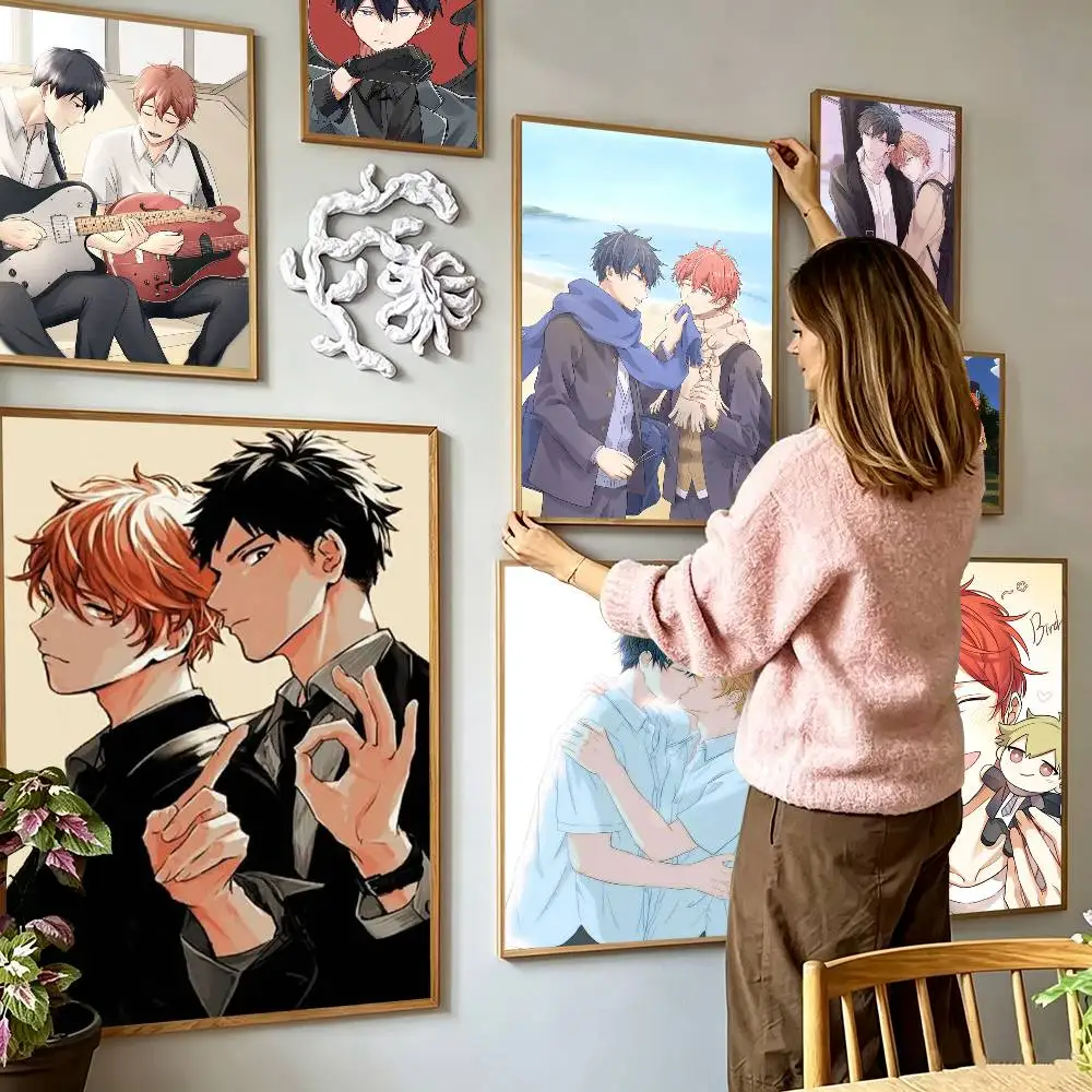 Given BL Anime Ritsuka Mafuyu Sato  Poster High Quality Dorm Living Room Aesthetic Wall Decoration Painting Stickers Gift