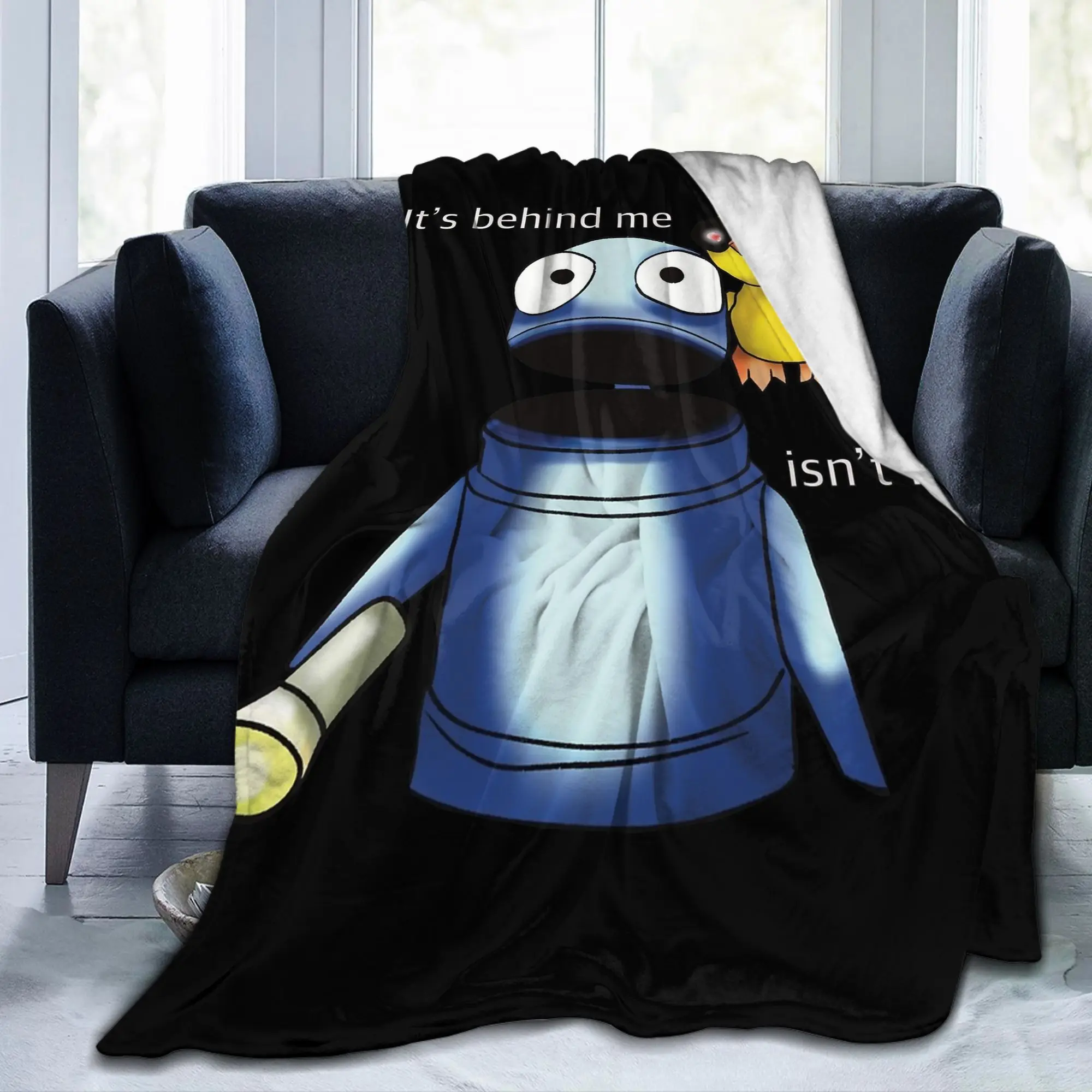 R.E.P.O. It’s Behind Me… isn’t It Blankets Coral Fleece Plush Game Repo Robot Multi-function Super Soft Throw Blankets Bedding