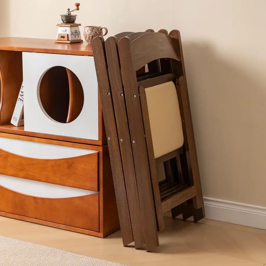 Klapstoel met zacht kussen, eenvoudig en stijlvol, comfortabel en duurzaam, geschikt voor bruiloften, banketten en evenementen, geen kont