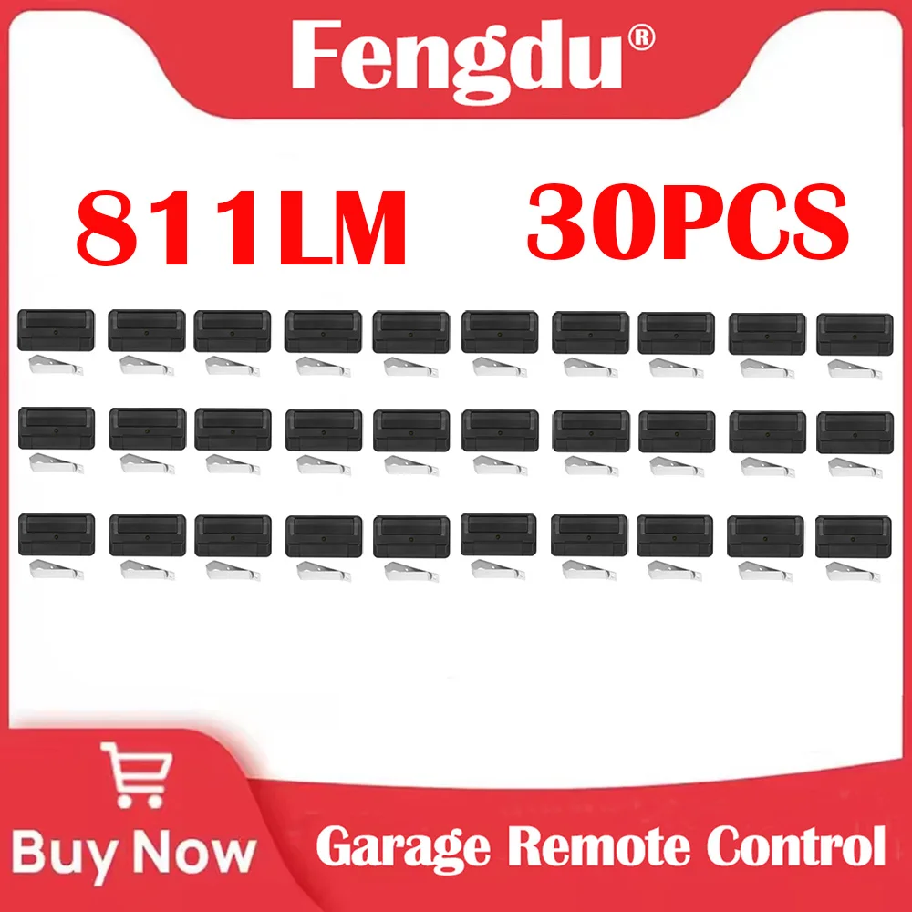 

433.92MHz Remote Control 30PCS Rolling Code Gate Door Opener for 811LMX/811LM Garage Door Openers