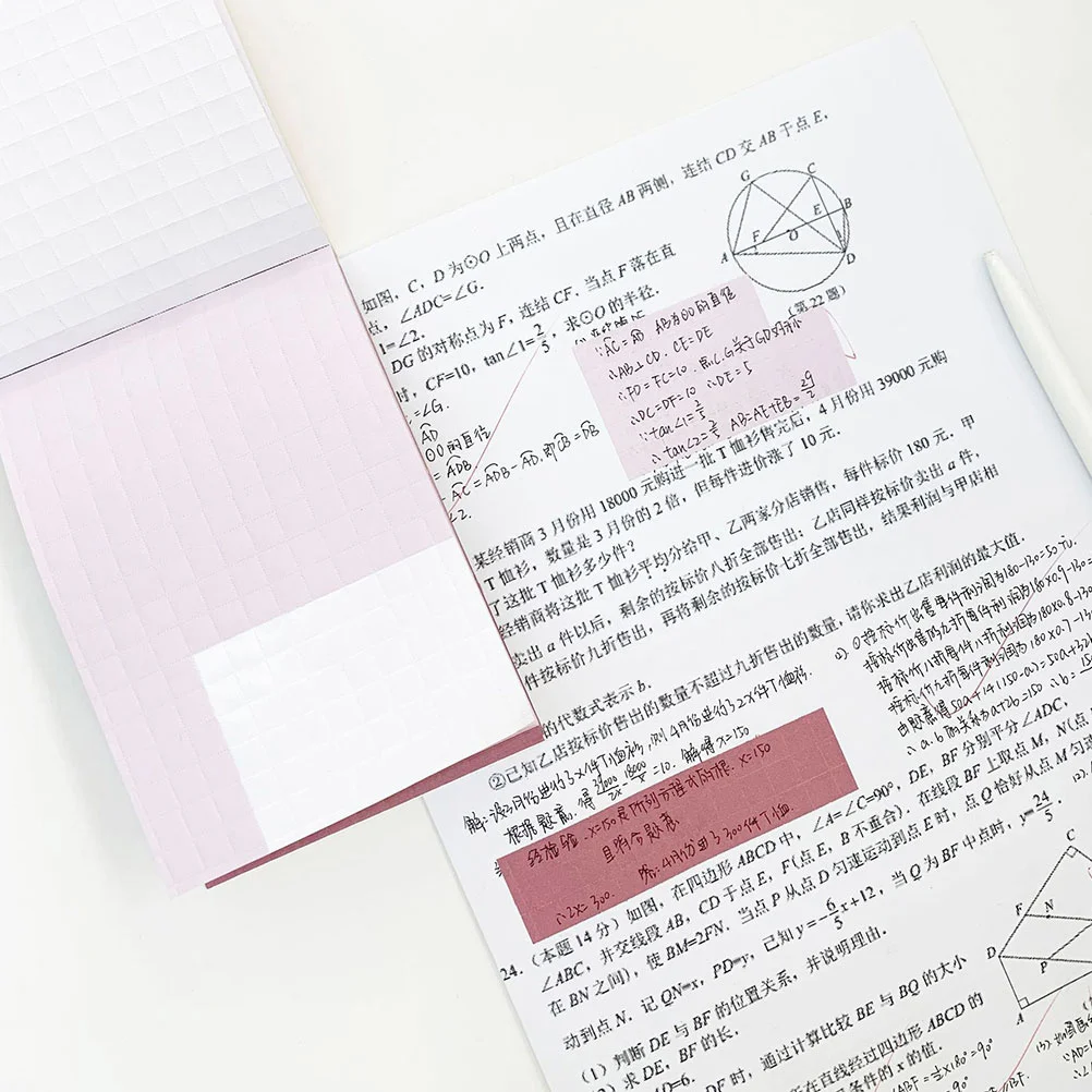 

2 Pcs Correction Sticker Correcting Tape Portable Decal Corrector Accessories Press Paper Writing and Stationery Student