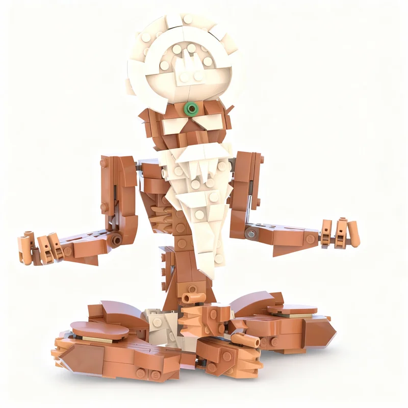 391 Pezzi MOC Creator 3 in 1 Modello Guru Meditante Blocchi da Costruzione Giocattolo Fai-da-Te Regalo di Natale Educativo Idea Creativa