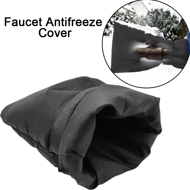 1/2/5pcs Protect Garden Faucet From Freezing Outdoor Faucet Cover Winter Outdoor Faucet Cover Black Reusable Tap Protector