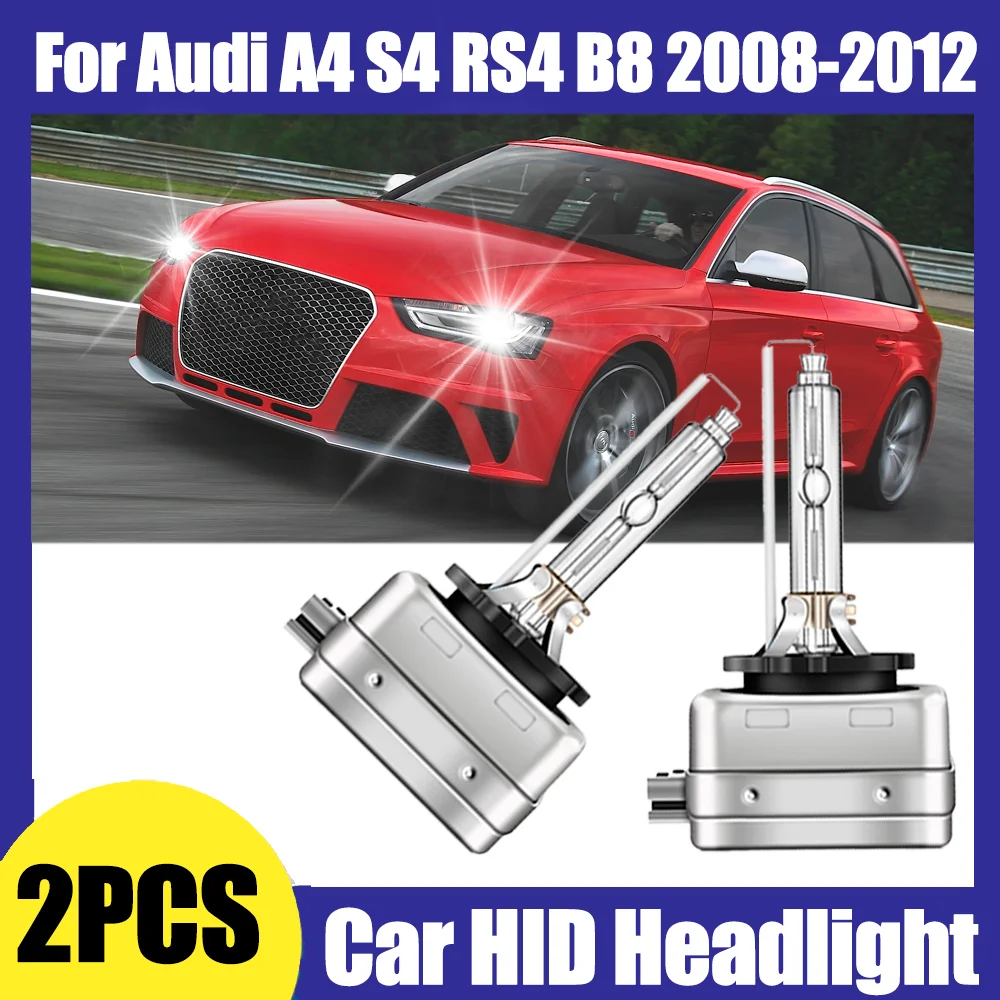 

2PCS 35W High Power 6000K Super White D3S HID Xenon Headlight Bulbs Car Headlamps Auto Lights For Audi A4 S4 RS4 B8 2008-2012