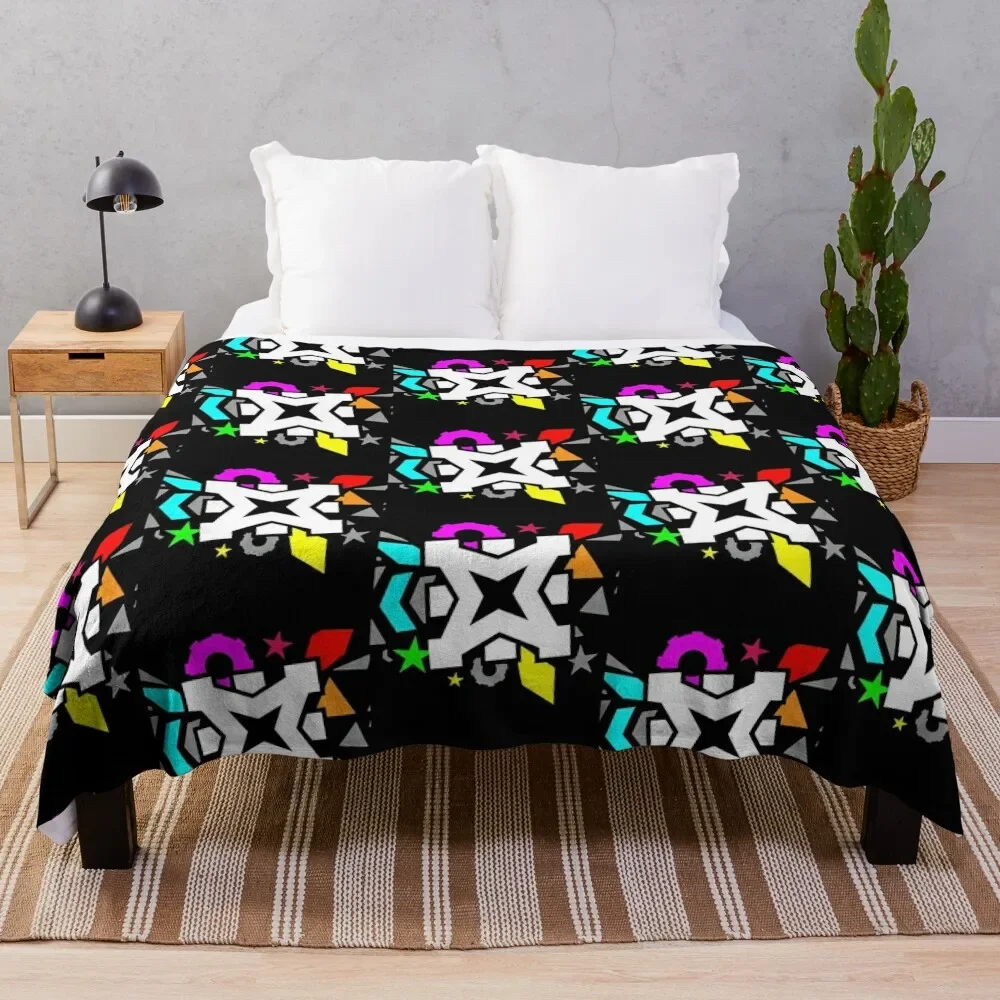 

Geometry Dash Kids Throw Blanket