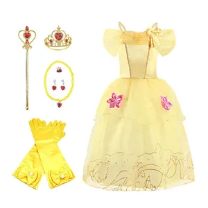 Rapunzel Dress for Girls Cinderella Belle Dress Fantasy Children Birthday Party Princess Costume Children Halloween 8 Main Sales Cinderella - №6