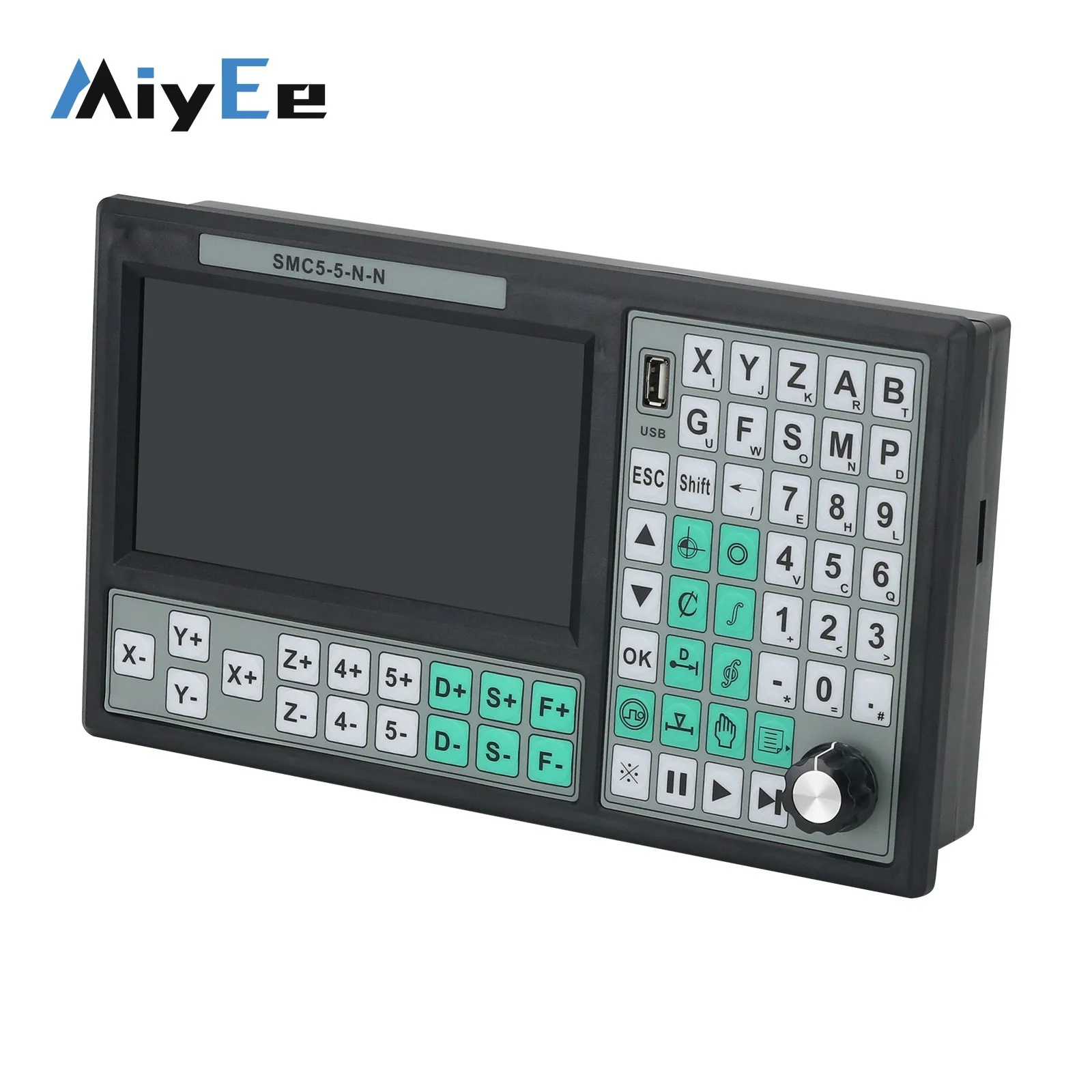SMC5-5-N-N Controlador offline CNC de 5 eixos de alto desempenho CPU de 32 bits RTCP Controlador de movimento CNC com LCD de 7 polegadas