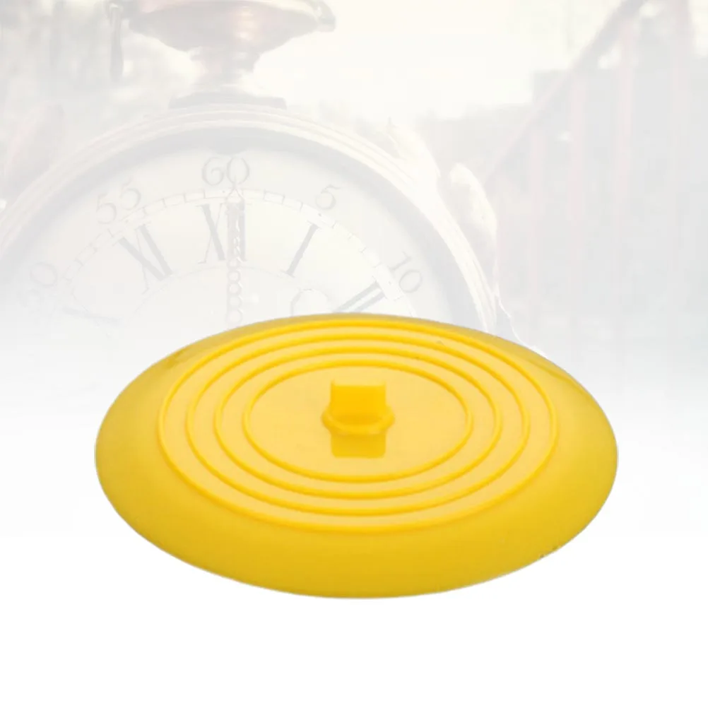 

Sink Plug Floor Drain Cover Child-safe Tub Stopper Round Yellow Bathtub Bathroom